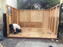 Shed by Ron and George, Hollywood, CA - under construction